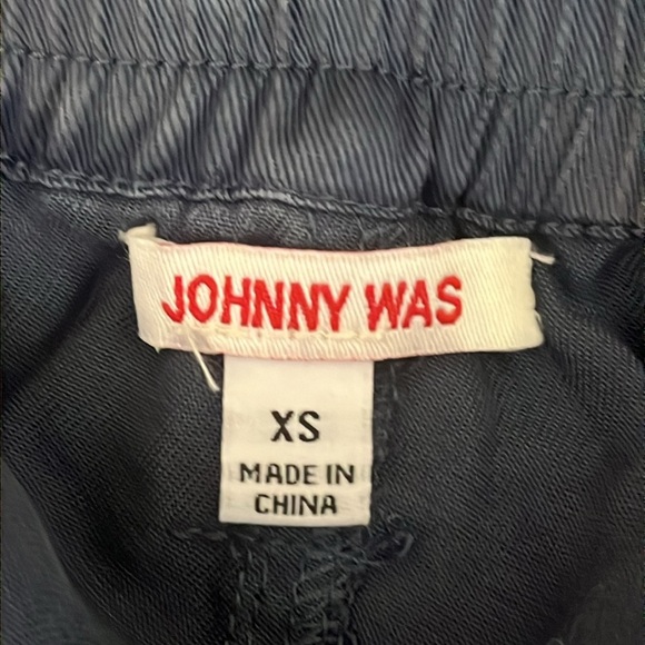 Johnny Was | Slate blue Lyocell cargo pull on pants Woman’s size XS straight - Picture 7 of 9